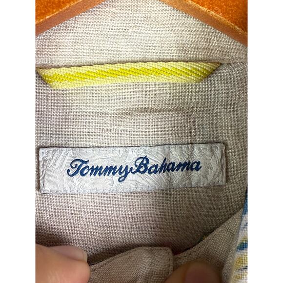 Tommy Bahama Faded Flora Floral Hawaiian Vacation Button Down Shirt Pink Mens XS - Picture 6 of 9